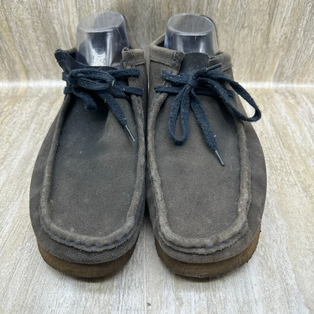 Clarks Originals Mens WALLABEE Boot Shoes Moccasin Sz US 13 Gray Suede‎